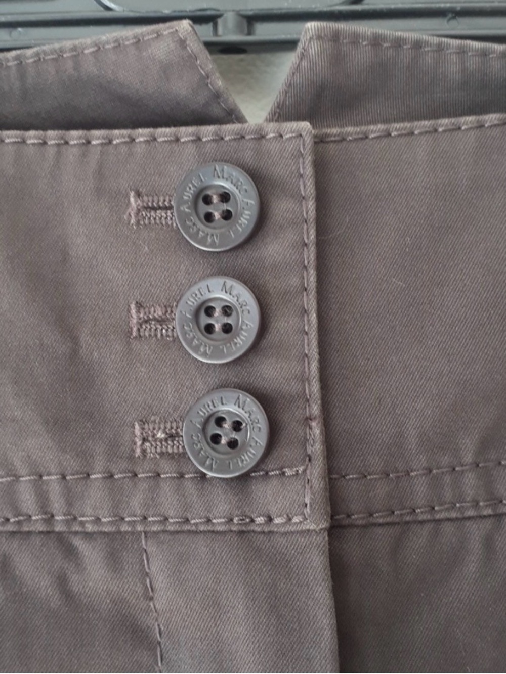Marc Aurel Chocolate Brown Cotton Utility Trousers Pants NWT - Size 44/Large